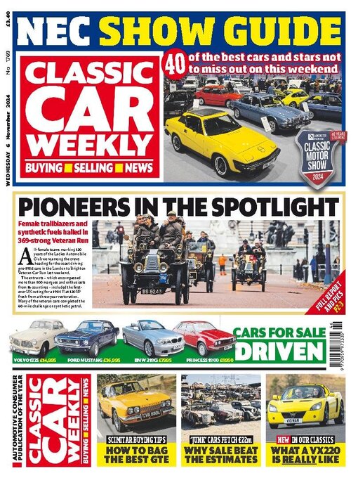 Title details for Classic Car Weekly by H BAUER PUBLISHING LIMITED - Available